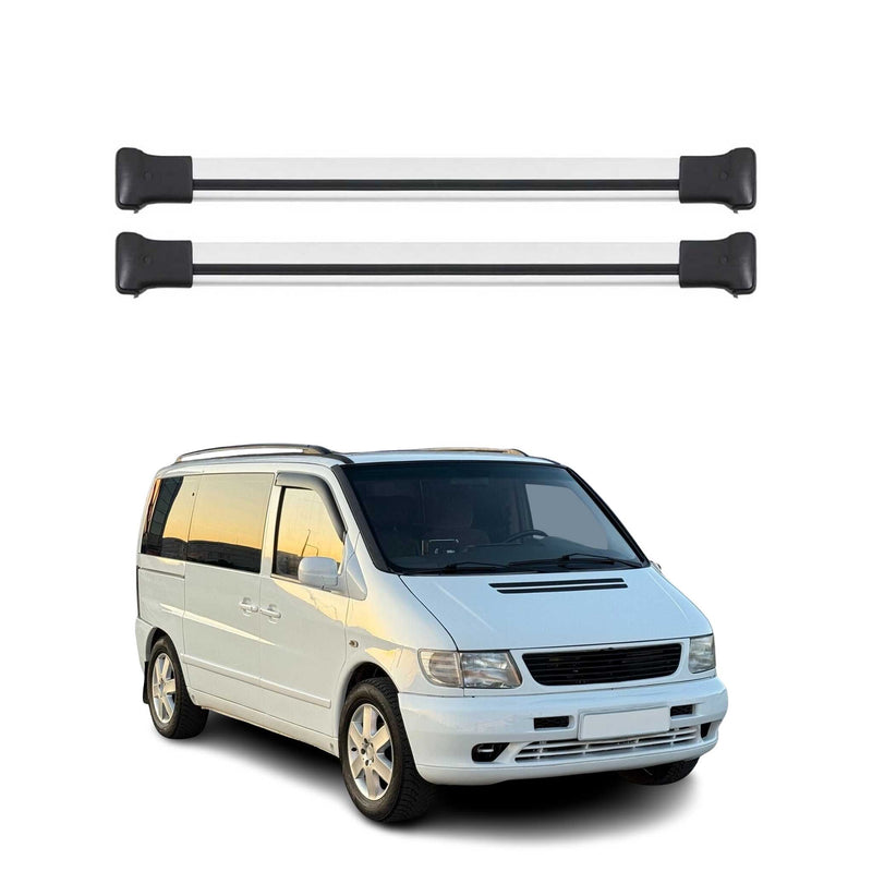 Dachträger Gepäckträger für Mercedes Vito W638 1996-2003 Relingträger Alu Silber