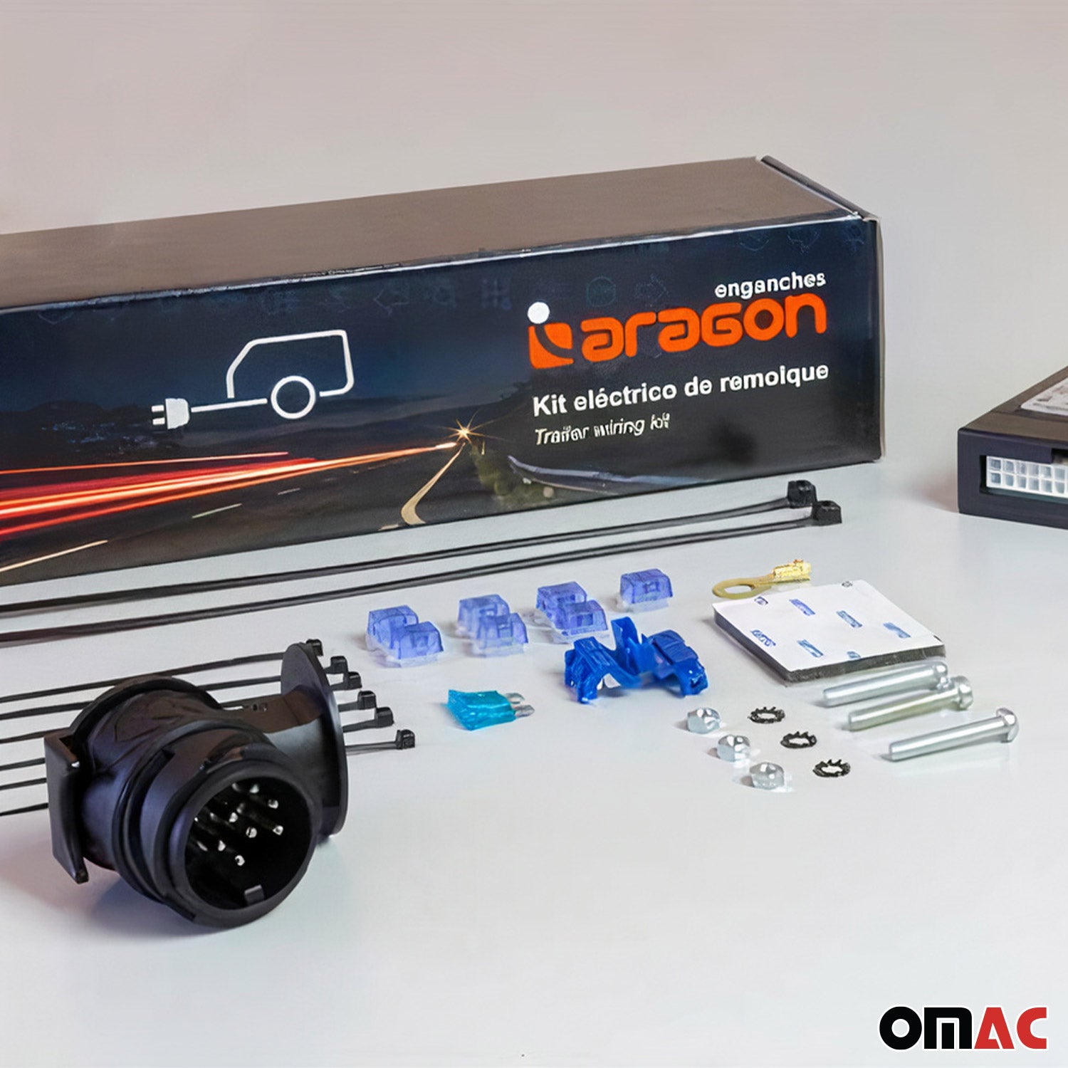Aragon Anhängerkupplung E-Satz 13pin für Fiat Panda Hybrid 2020-2026 ABE