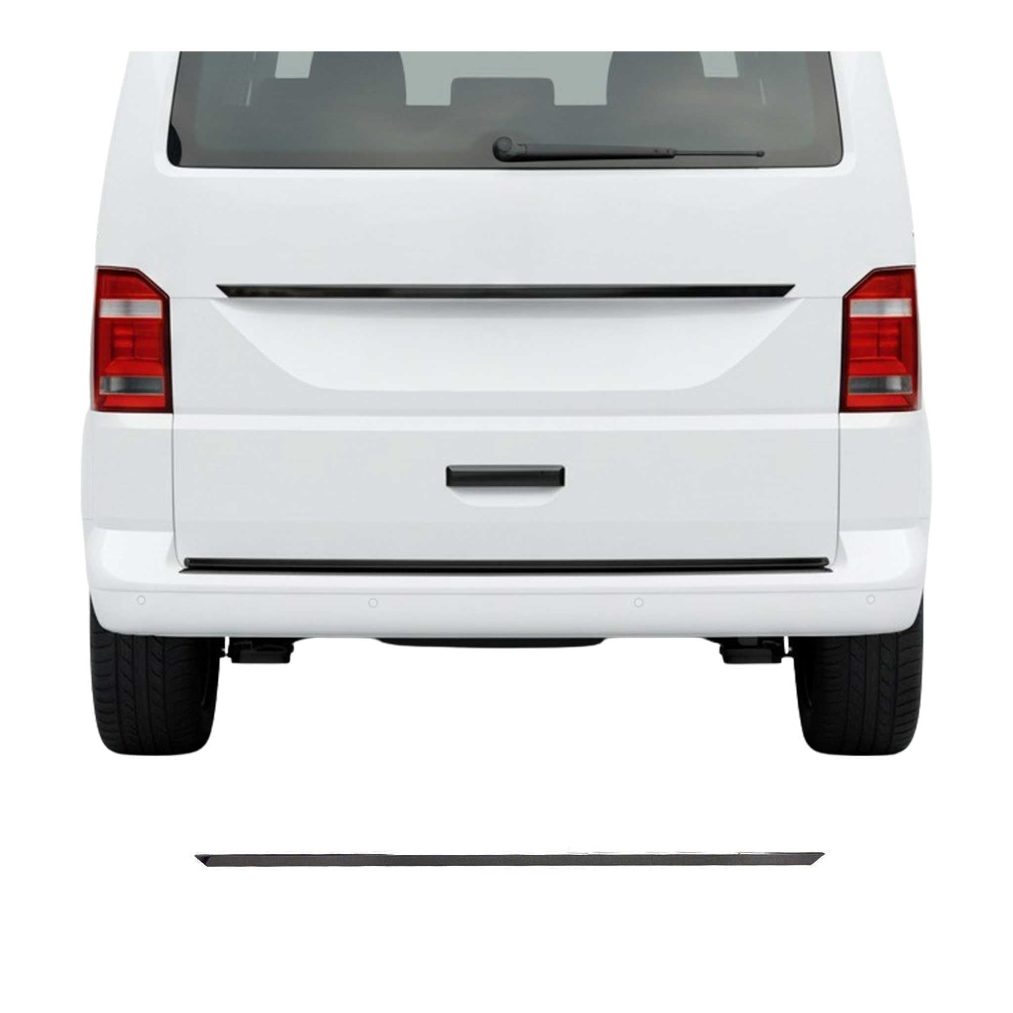 Heckklappe Kofferraumleiste für VW T6 T6.1 Transporter 2015-24 Edelstahl Dunkel