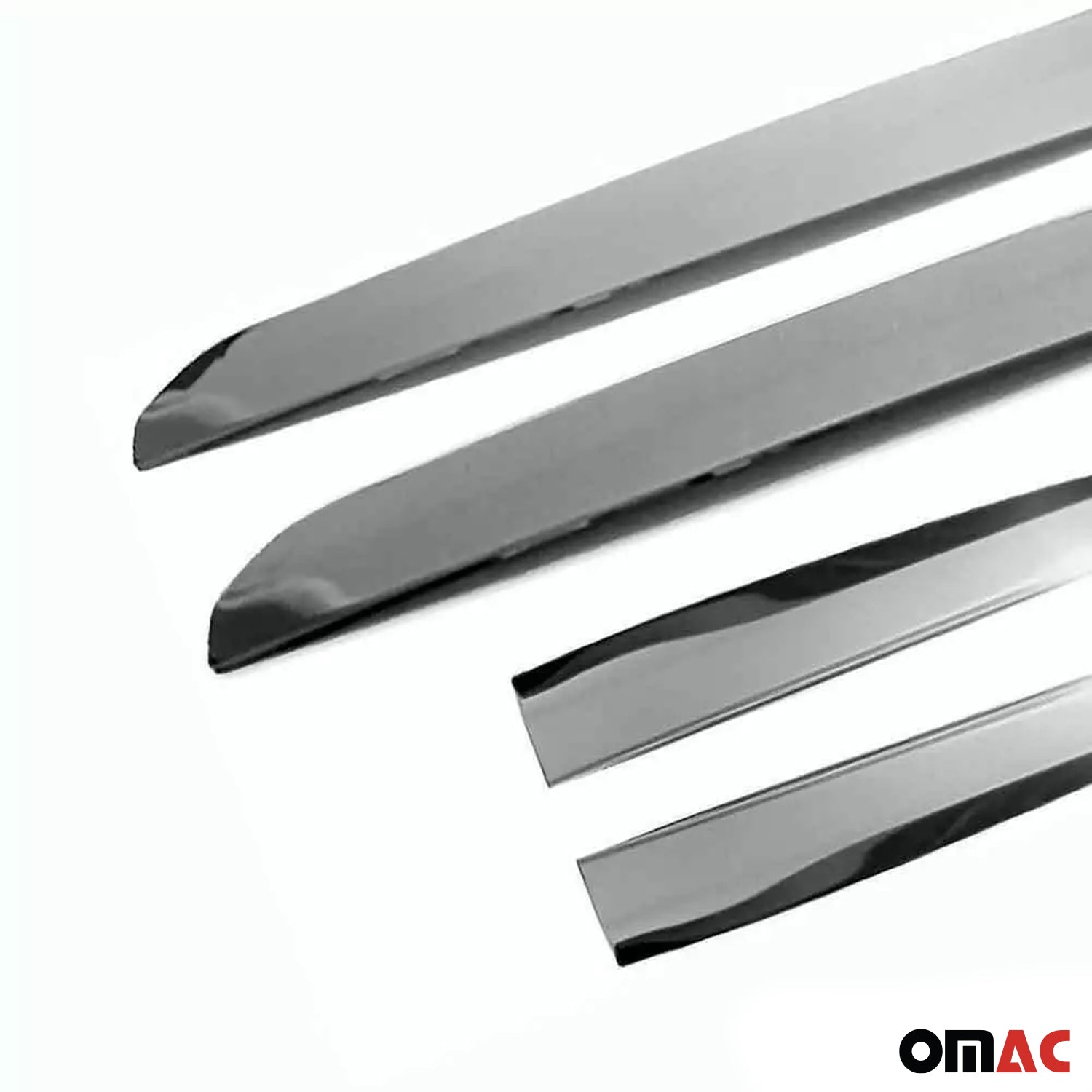 Seitentürleiste Türschutz für Ford Tourneo Courier 2014-2024 Chrom Dunkel 4x