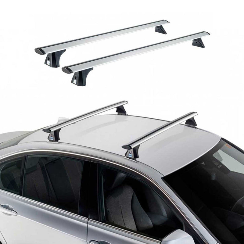 Dachträger für Subaru Impreza Schrägheck Stufenheck 2007-2016 Alu Silber 2x