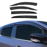 4x Windabweiser Regenabweiser für Renault Megane Schrägheck 2002-2009 Dunkel