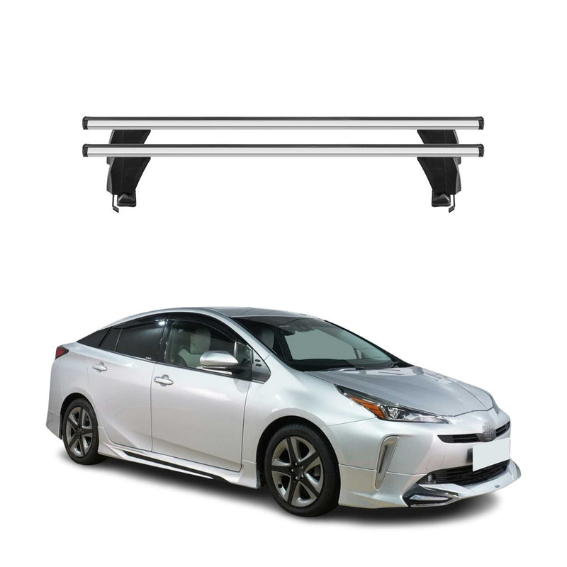 Menabo Dachträger Grundtäger für Toyota Prius mk4 2018-2022 FL 50kg Alu Grau 2x