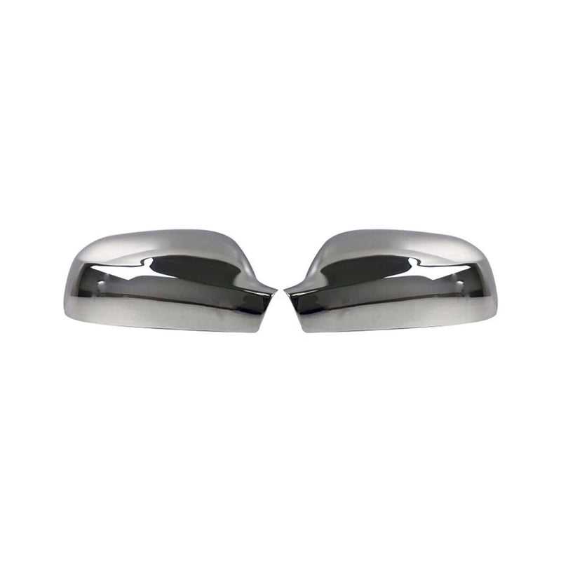 Spiegelkappen Spiegelabdeckung für Peugeot 307 2001-2009 Edelstahl Silber 2tlg