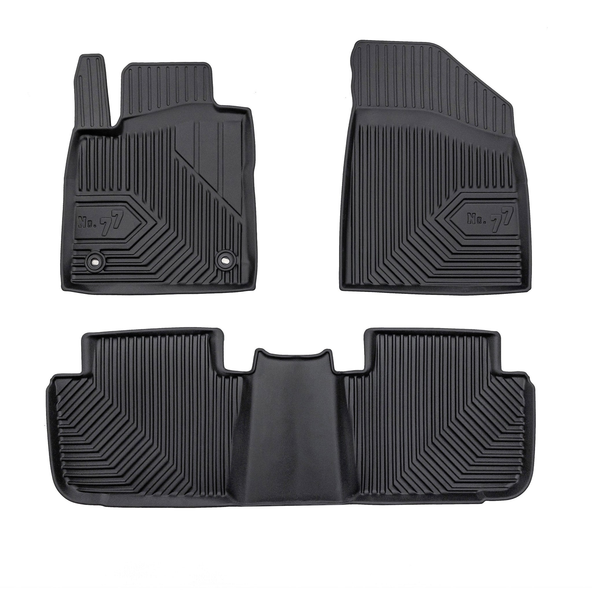 Fußmatten Gummimatten 3D Antirutsch für MG 4 2022-2026 Gummi TPE Schwarz 3 tlg