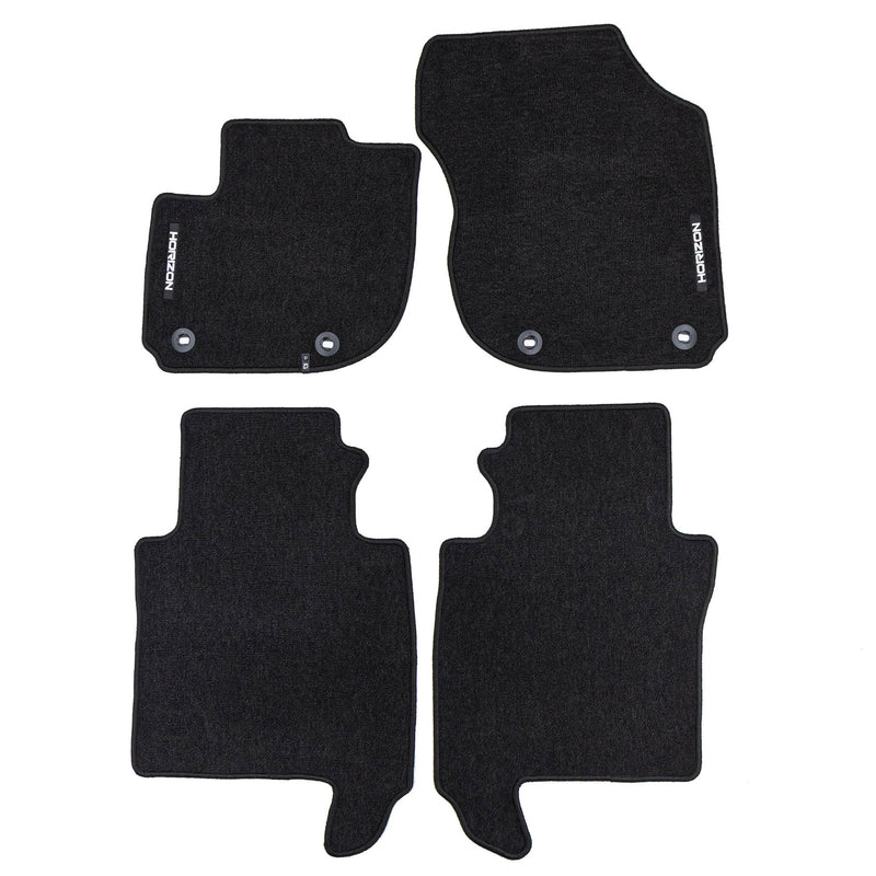 Velours Fußmatten für Honda HR-V II 2015-21 Autoteppich Automatten Schwarz 4 tlg