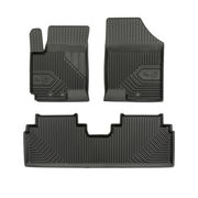 Fußmatten Gummimatten No.77 für Hyundai ix20 2010-2019 TPE Schwarz 3 Teile