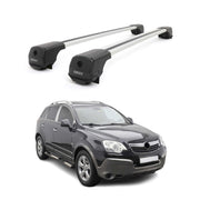 Dachträger Grundträger für Opel Antara 2006-2015 Aluminium 75kg Grau 2tlg
