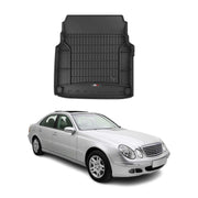 OMAC Gummi Kofferraumwanne für Mercedes E Klasse W211 2002-2009 TPE Schwarz