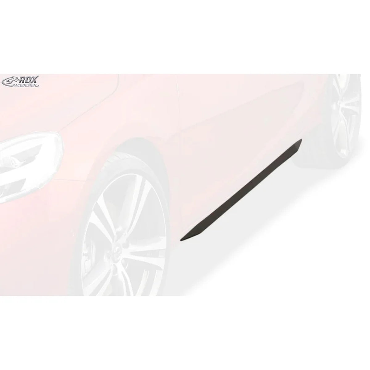RDX Seitenschweller 'Slim' für Volvo V40 2012- ABS Schwarz 2er-Set TÜV