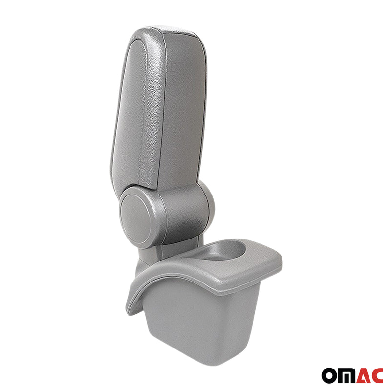 Mittelarmlehne Armlehne Mittelkonsole für Renault Megane 2002-2009 PU-Leder Grau
