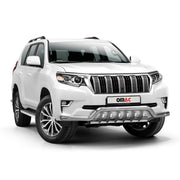 Frontschutzbügel Frontbügel für Toyota Land Cruiser 150 2019-23 ABE Stahl Silber