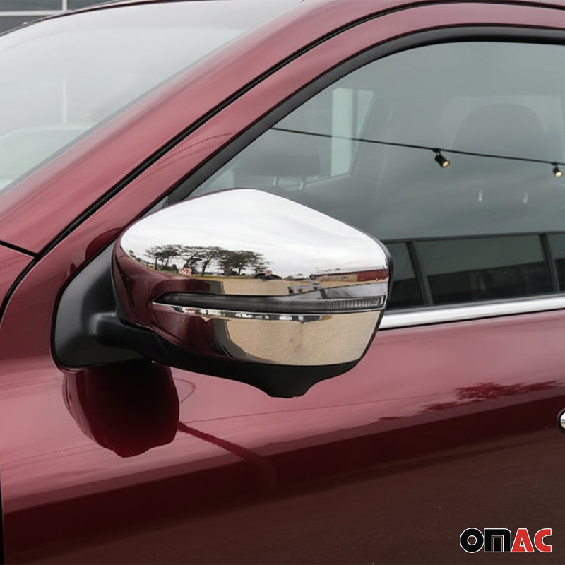 Spiegelkappen Spiegelabdeckung für Mercedes X Klasse 2017-2020 Edelstahl Silber