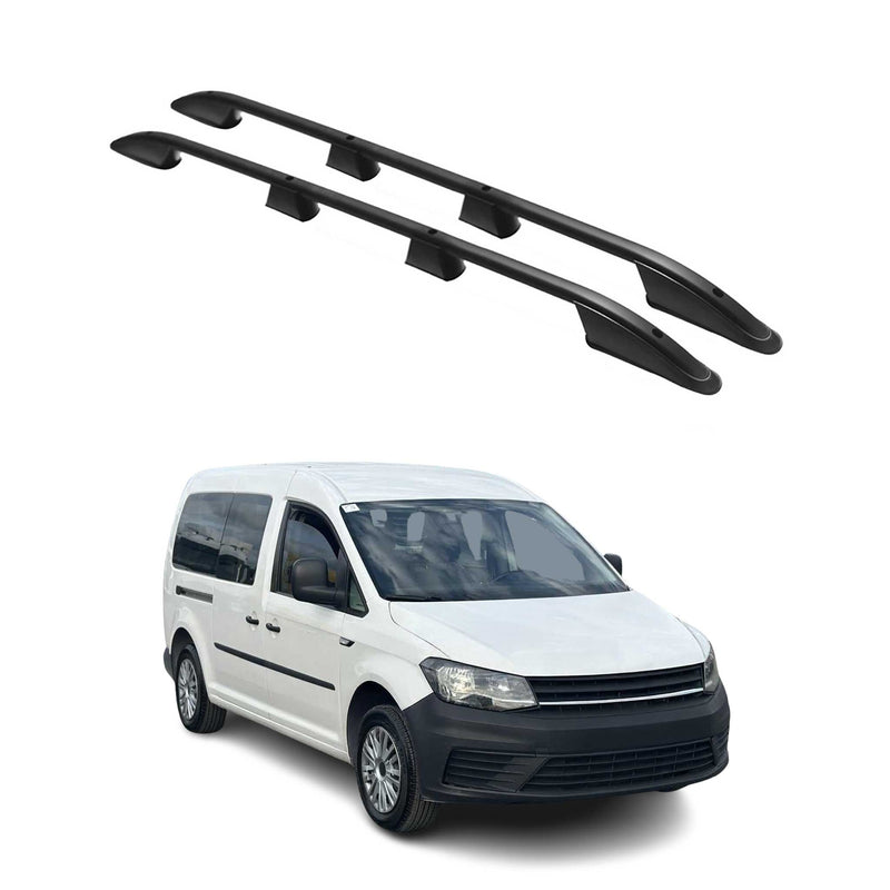 Dachreling Dachgepäckträger für VW Caddy 2015-2025 L2 Langer  Alu Schwarz