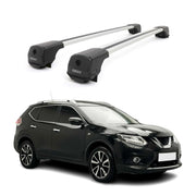 Dachträger Grundträger für Nissan X-Trail III T32 2013-2021 Aluminium Grau 2tlg