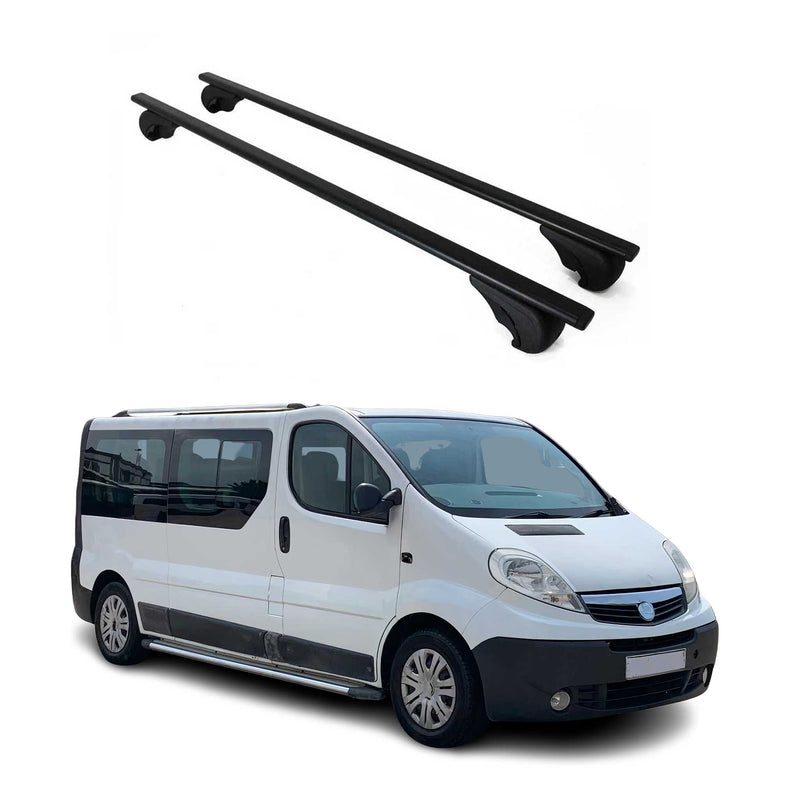 Dachträger Grundtäger für Opel Vivaro A 2001-2014 75kg Metall Schwarz 2 tlg