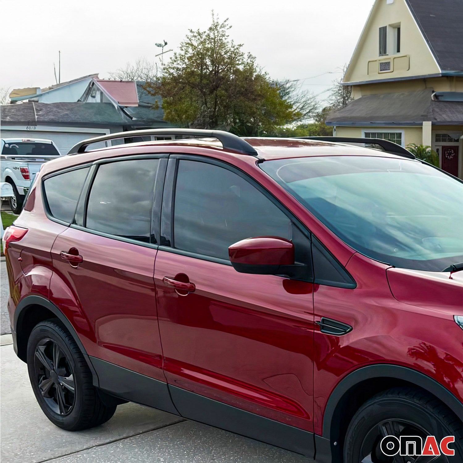 Dachreling Relingträger für Toyota Auris I 2007-2012 Aluminium Schwarz 2x