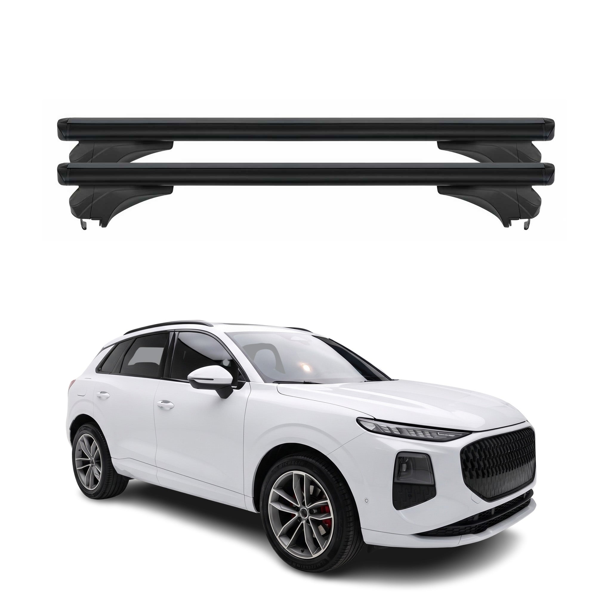 Menabo Dachträger Grundtäger für Audi Q3 III FJ 2025-2026 Aluminium Schwarz 2x