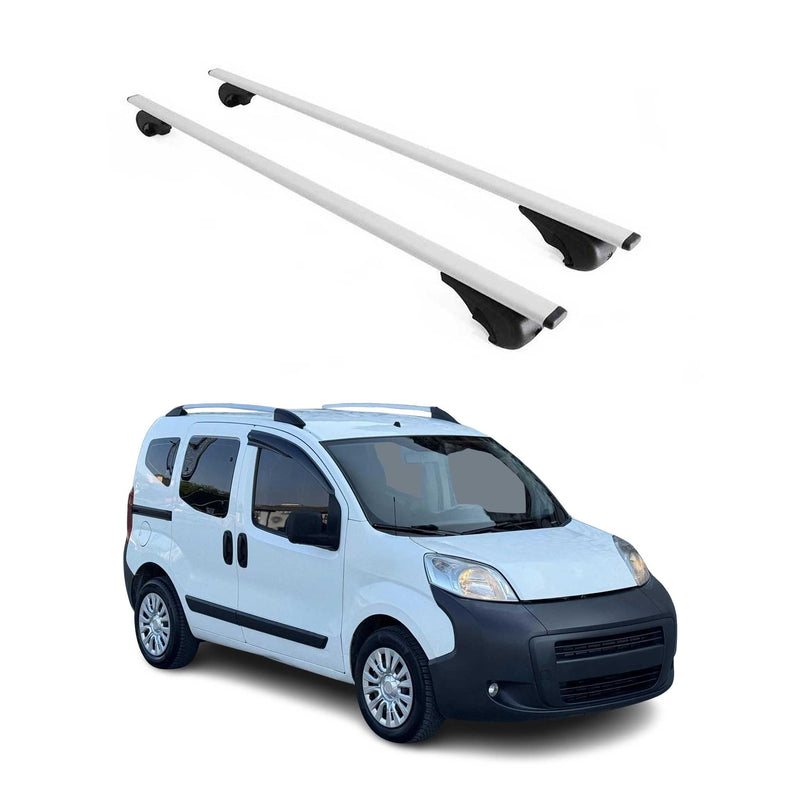 Dachträger Grundtäger für Peugeot Bipper 2007-2017 75kg Metall Silber 2 tlg