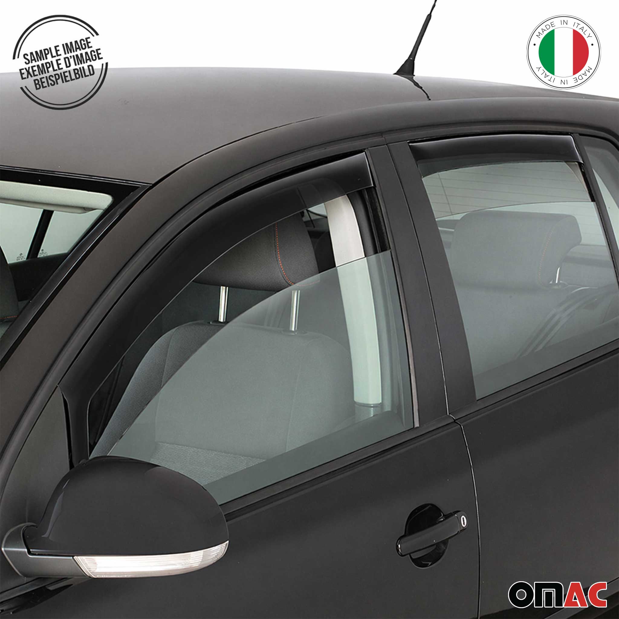 Windabweiser Regenabweiser für VW Tiguan AD 2016-2024 Acryl Dunkel 4tlg
