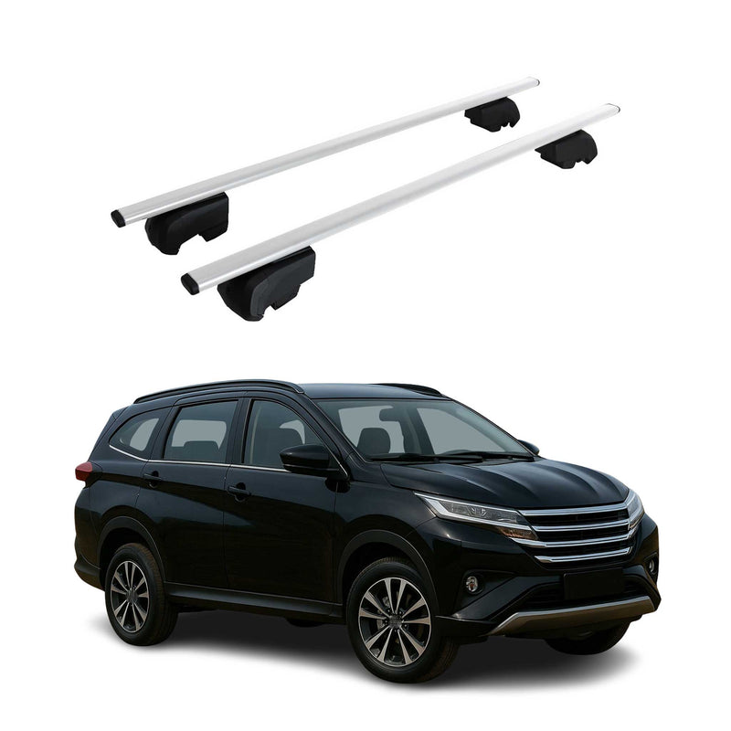 Dachträger Grundtäger für Daihatsu Terios 2017-2025 75kg Metall Silber 2 tlg