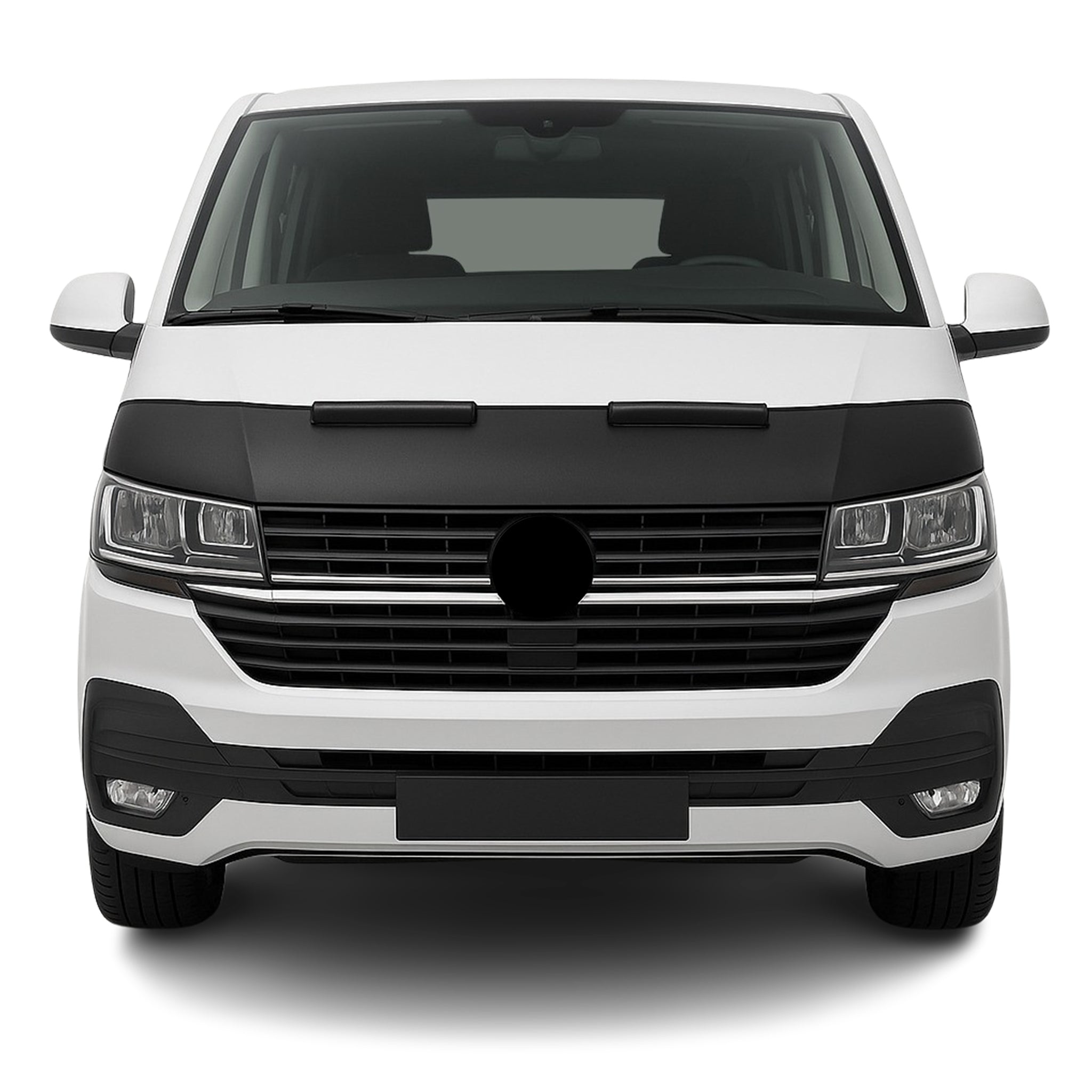 Haubenbra Steinschlagschutz Bonnet Bra für VW T6 T6.1 Transporter Schwarz Halb