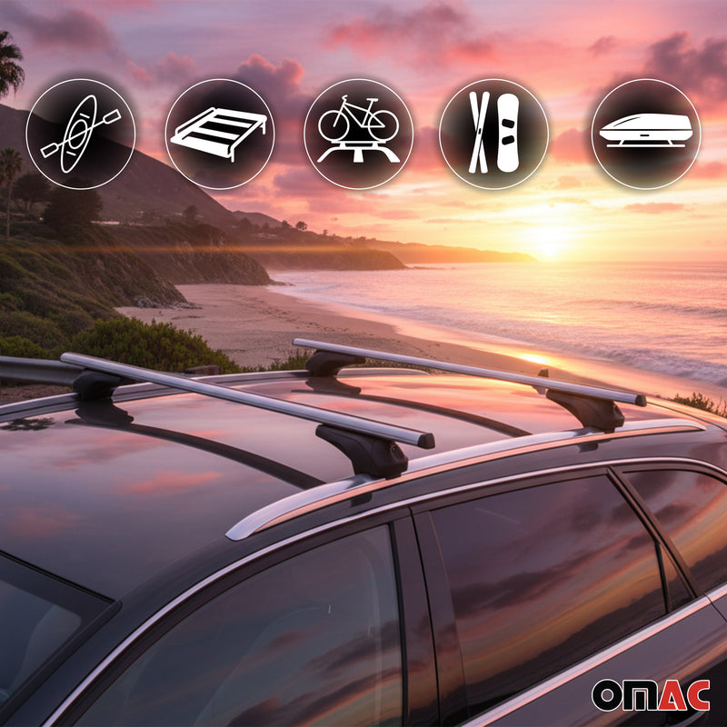 Menabo Dachträger für Opel Insignia Sportourer 2017-2025 Aluminium Silber 2 tlg