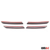 Radiator grille strips grill strips for Dacia Lodgy Stepway from 2012 chrome silver 4x