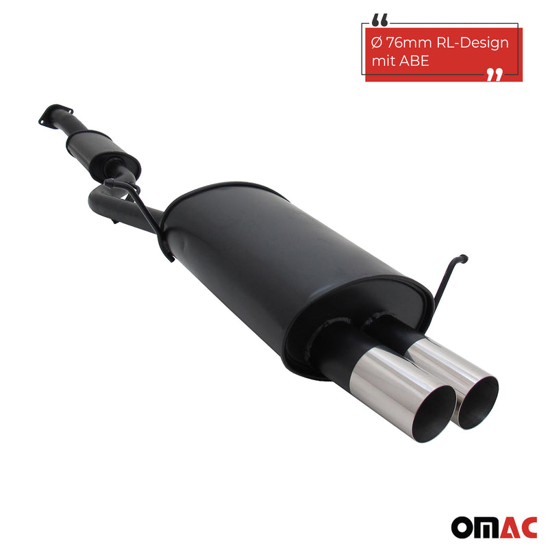Novus Sportauspuff für BMW E36 Compact 318Ti 2x76mm RL-Design  mit ABE