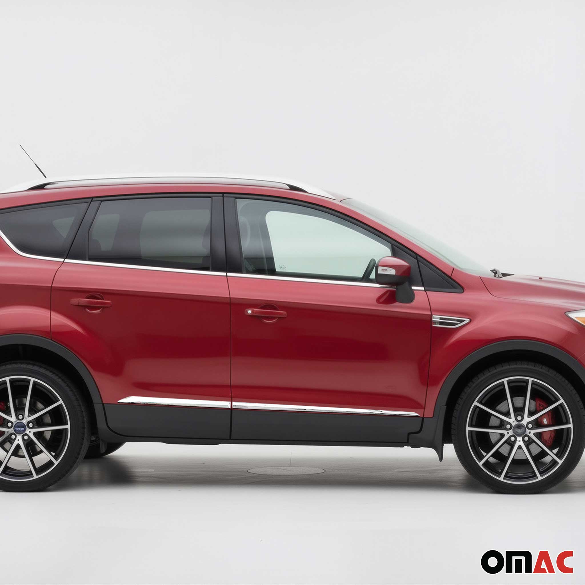 Seitentürleiste Türleisten Türschutzleiste für Ford Kuga II 2012-19 Chrom ABS 4x
