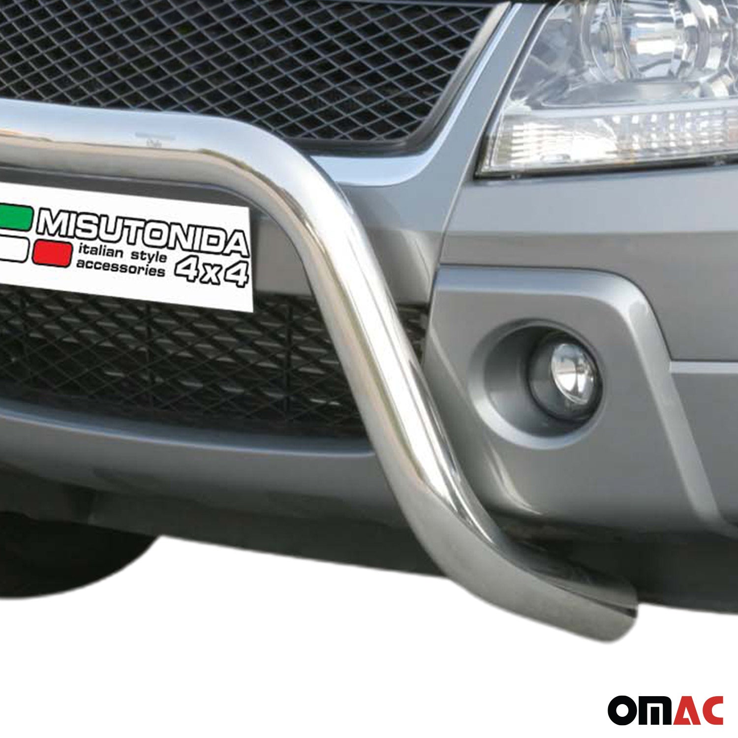 Frontbügel Frontschutzbügel für Suzuki Grand Vitara 2005-2008 ø76mm Stahl Silber