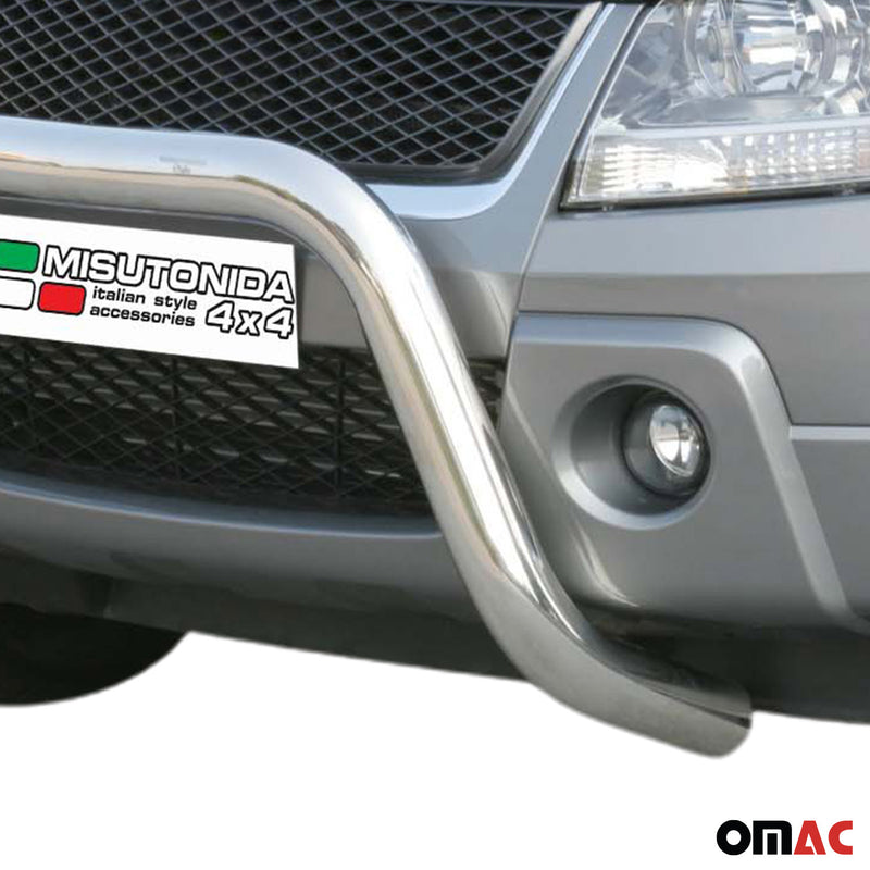 Frontbügel Frontschutzbügel für Suzuki Grand Vitara 2005-2008 ø76mm Stahl Silber