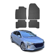 OMAC Gummi Fußmatten für Hyundai Ioniq 2016-2022 Automatten Gummi Schwarz 4tlg