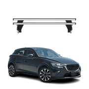 Menabo Dachträger Grundtäger für Mazda CX-3 2015-2021 50kg Alu Silber 2 tlg