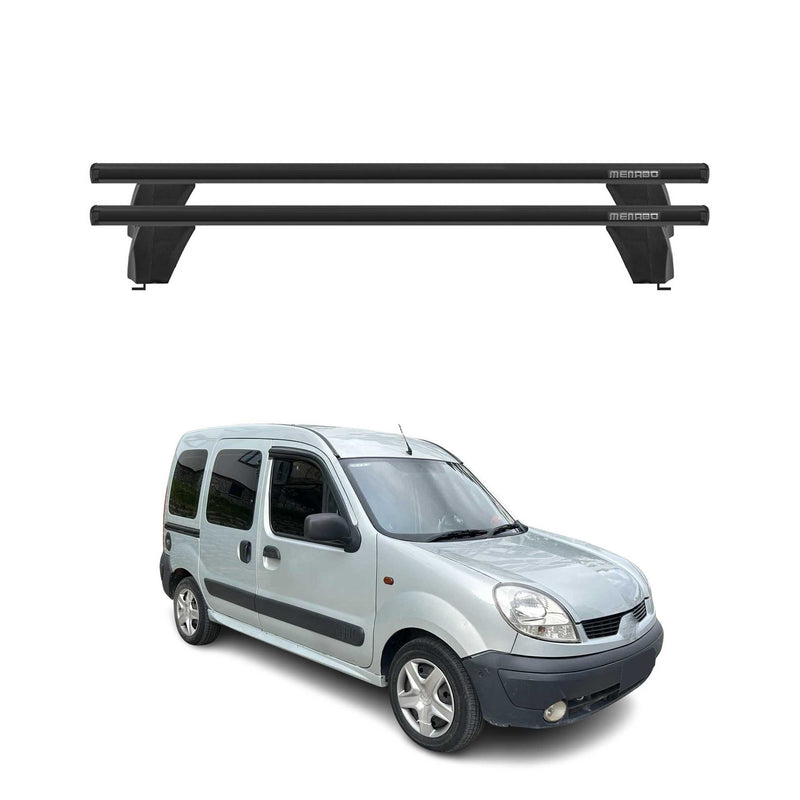 Menabo Dachträger für Renault Kangoo Express 1997-2007 75kg Alu Schwarz 2x