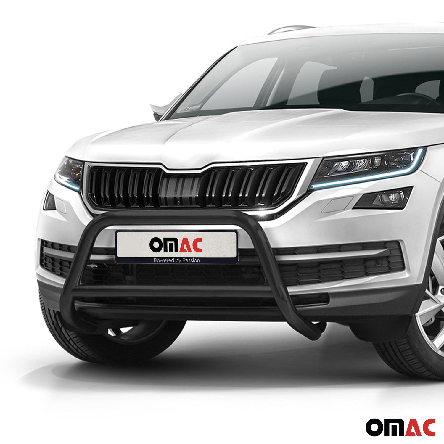 Frontbügel Frontschutzbügel für Skoda Kodiaq 2017-2022 mit ABE Stahl Schwarz