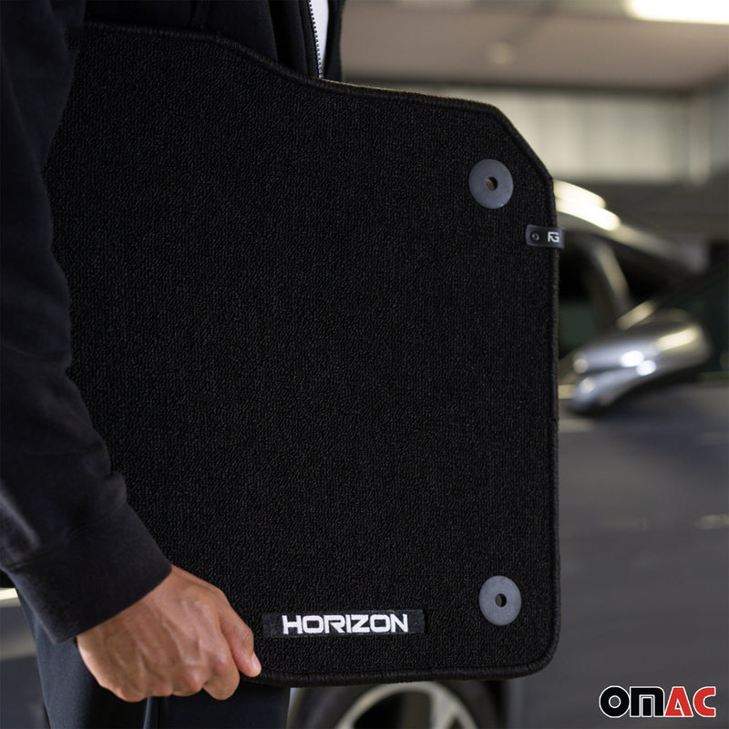 Velours Fußmatten für Opel Mokka A 2012-2019 Autoteppich Automatten Schwarz 4tlg