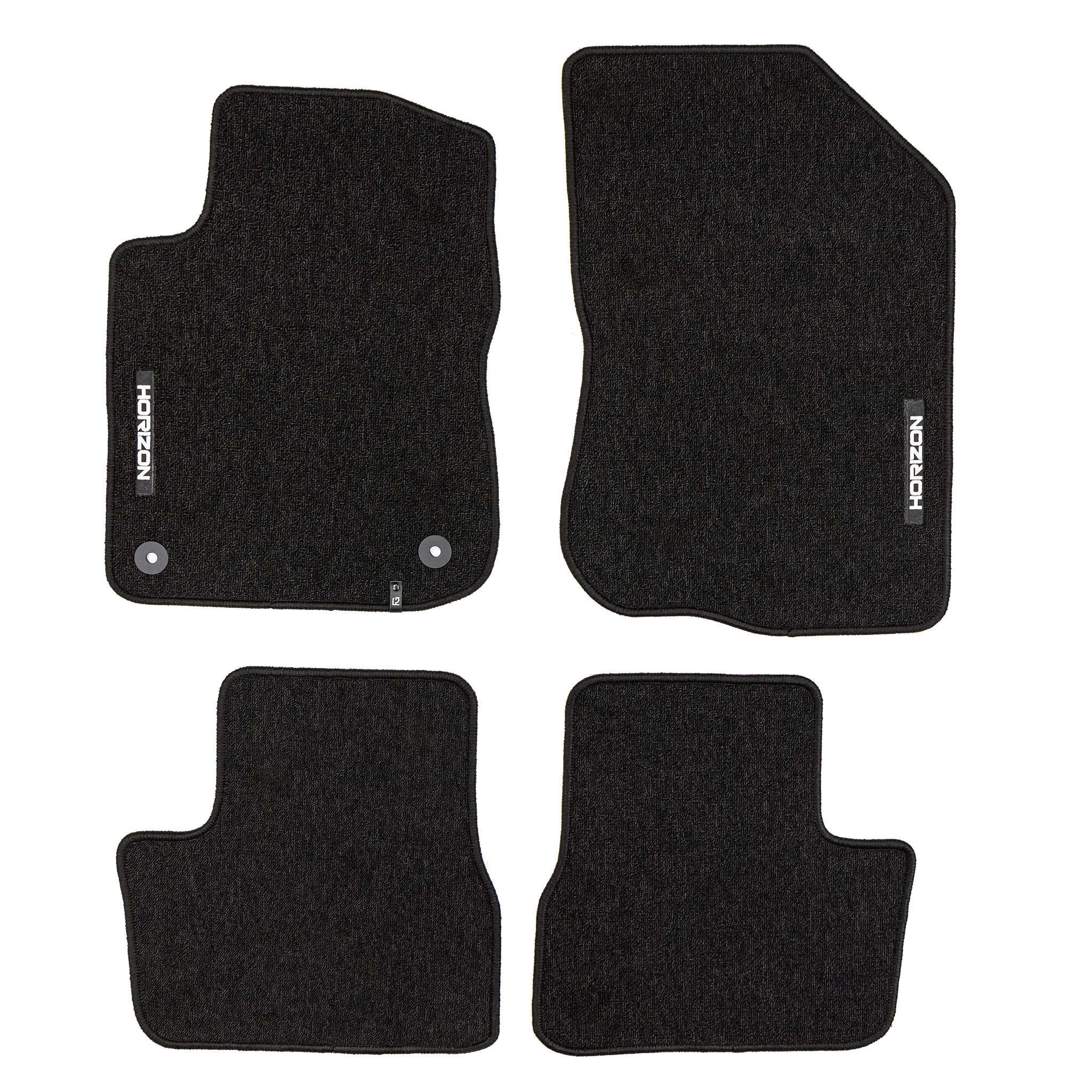 Velours Fußmatten für Peugeot 208 I 2012-19 Autoteppich Automatten Schwarz 4tlg