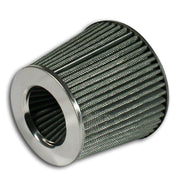 JOM Power- Filter silber 60 70 76 84 und 90mm Anschluß für Universal