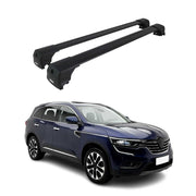 Dachträger Grundtäger für Renault Koleos II 2016-2024 75kg Aluminium Schwarz 2x