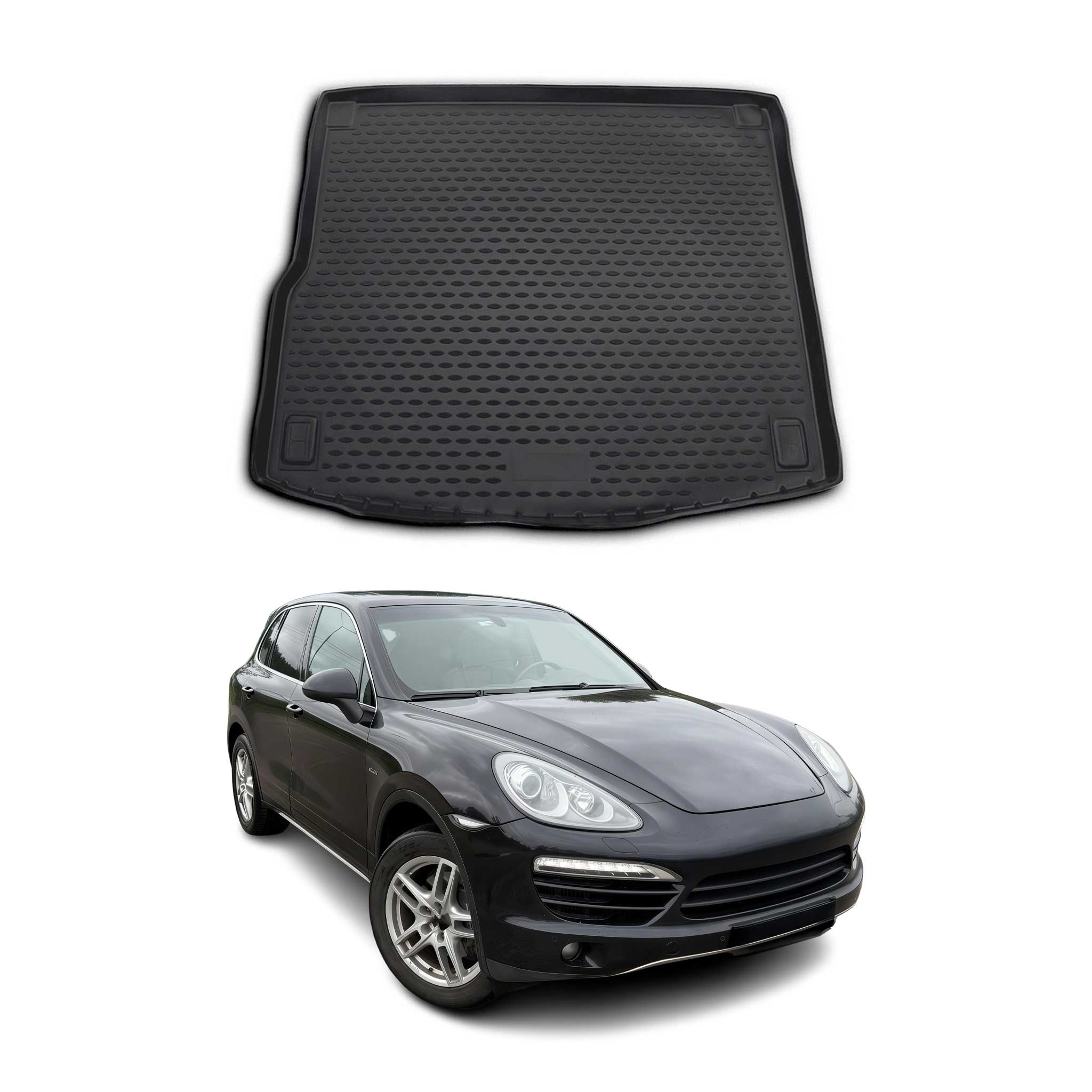 Kofferraummatte Kofferraumwanne für Porsche Cayenne 92A 2010-2017 Gummi TPE