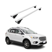 Dachträger Grundträger für Ford Kuga II 2012-2019 Stahl Silber 2tlg