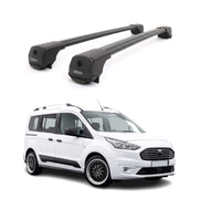 Dachträger für Ford Tourneo Connect II 2013-2021 Aluminium 75kg Schwarz 2tlg