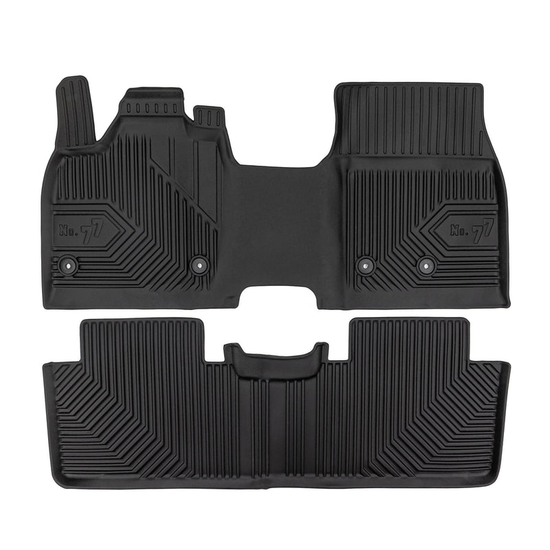Fußmatten Gummimatten No.77 für Nissan Ariya 2022-2025 TPE Gummi Schwarz 2 tlg