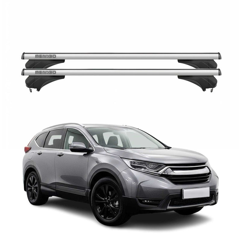 Menabo Dachträger Grundtäger für Honda CR-V V 2017-2021 Aluminium Silber 2 tlg