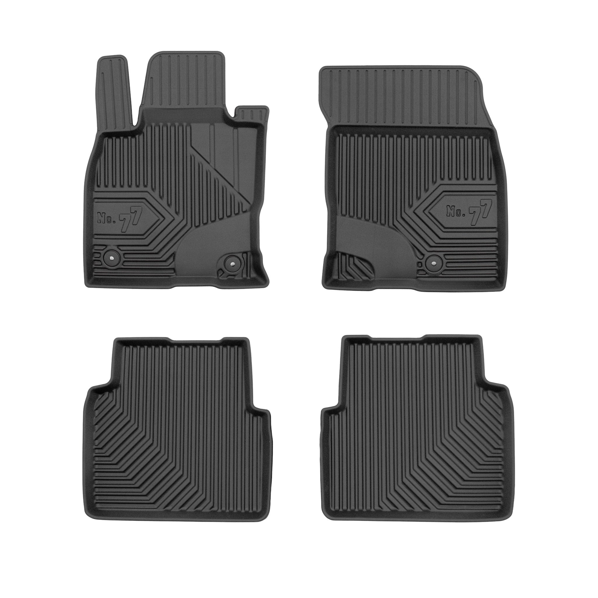 Fußmatten Gummimatten No.77 für Ford Kuga III 2019-2026 TPE Schwarz 4 Teile