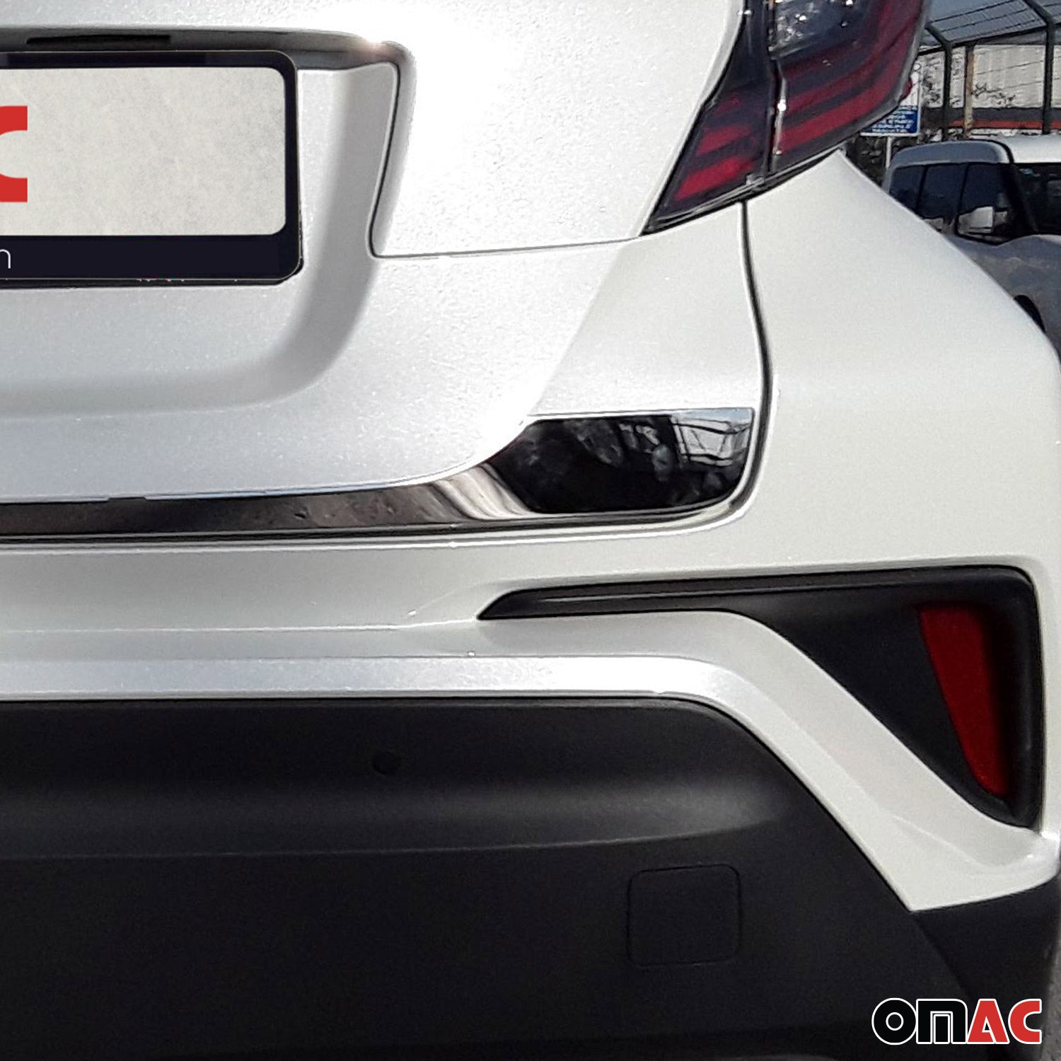 Kofferraumleiste Heckklappe Leiste für Toyota C-HR 2016-2023 Edelstahl Chrom