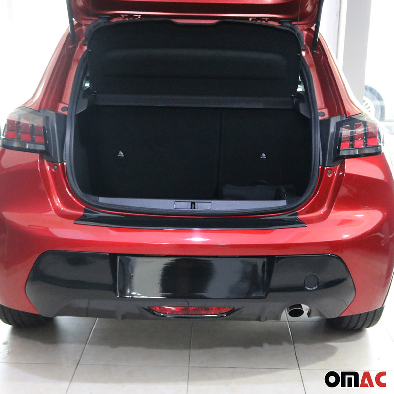 Ladekantenschutz Stoßstangenschutz für Peugeot 208 2020-2025 Acryl Schwarz 1tlg