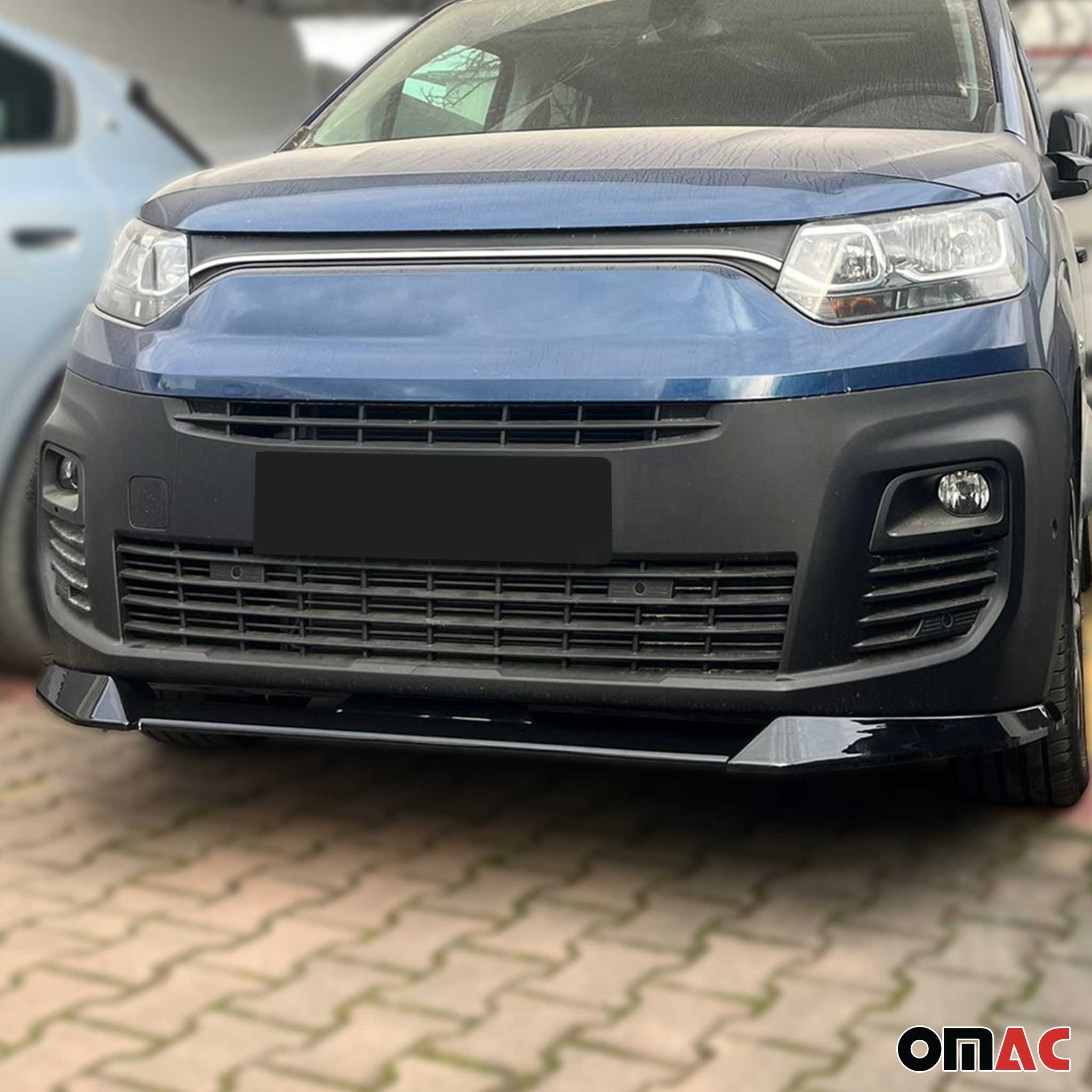 Frontspoiler Frontschürzen-Splitter für Peugeot Rifter Citroen Berlingo 2018-26