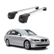 Dachträger Grundträger für BMW 5er E61 Touring 2004-2010 Aluminium 75kg Grau 2x